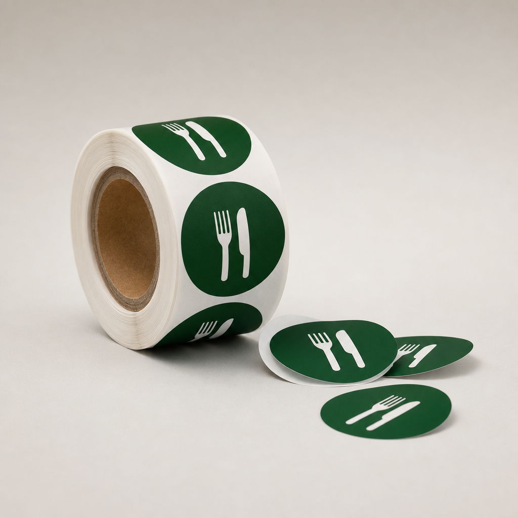 Hebtrek-stickers "Bestel online" (rol 250)